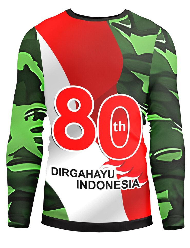 PSD indonesias 80th independence day commemorative long sleeve shirt