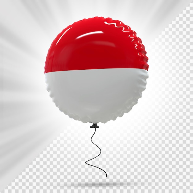 Indonésie Balloon Flag 3d