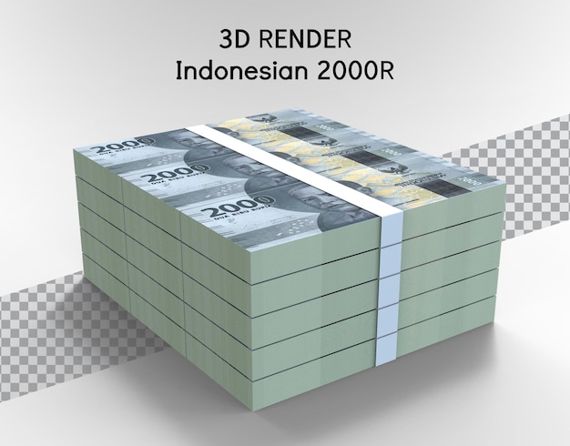 Indonesisches 2000R 3D-Rendering