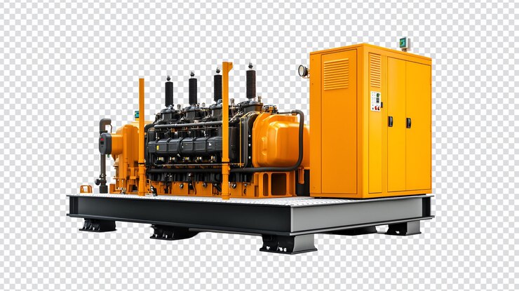 PSD industrial orange power generator robust reliable energy solution