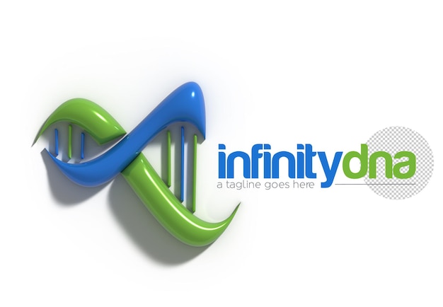 infinity dna Branding Identity Corporate Logo Design Transparent Psd