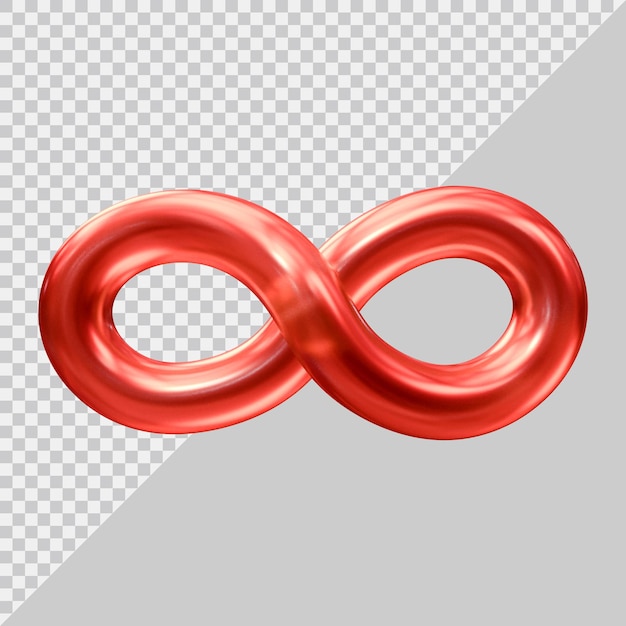 Infinity-icon-logo mit modernem 3d-stil