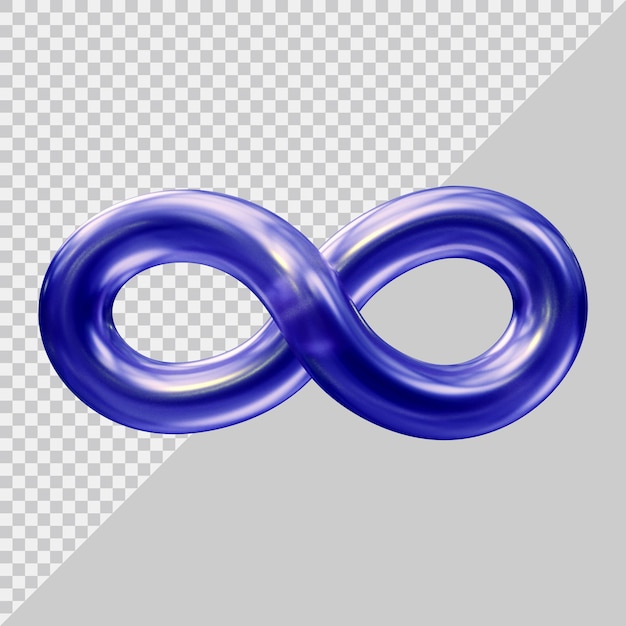 Infinity-Icon-Logo mit modernem 3D-Stil
