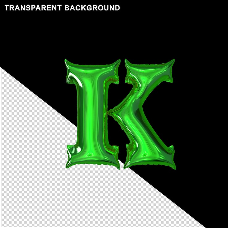 PSD inflable letra k