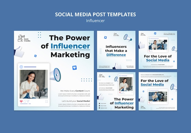 Influencer arbeiten Instagram-Posts