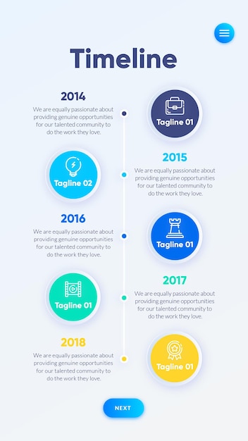 PSD infografía de pasos profesionales de vector