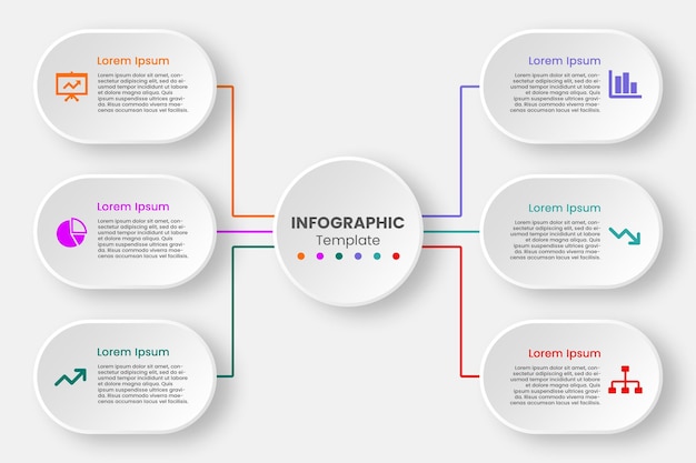 infográfico de design plano minimalista
