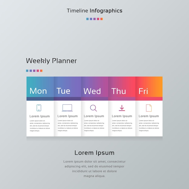 Infografik-Design mit 5-Tage-Prozess