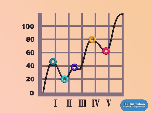 PSD infografik-diagramme 3d-illustration