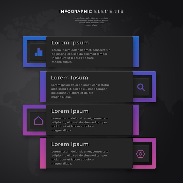 PSD infografik vorlage