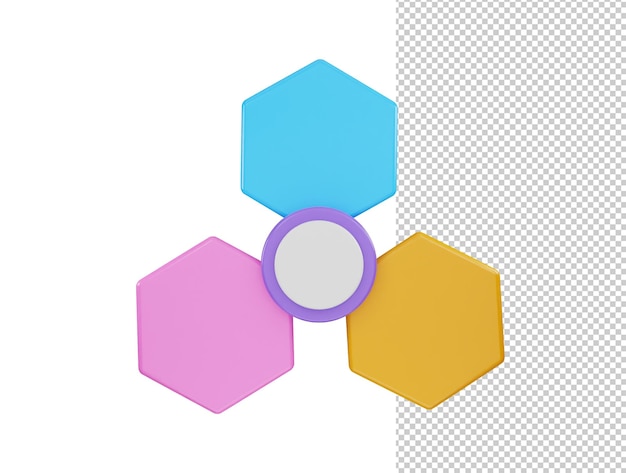 infographic icon 3d rendering vector illustration