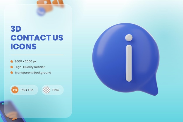 Información de ilustración de icono 3D