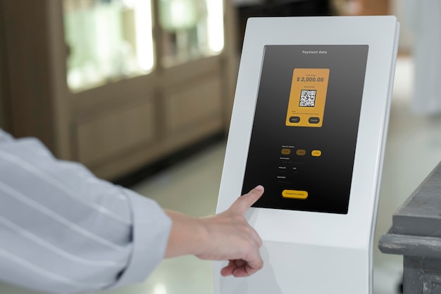 information screen mockup at a shopping mall psd
