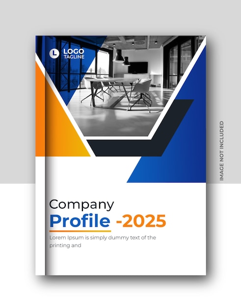 PSD informe anual corporativo, portada de libro de negocios o diseño de folleto de folleto.