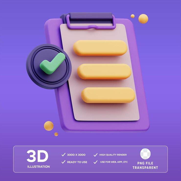 Informe aprobado por la DSP Ilustración 3D