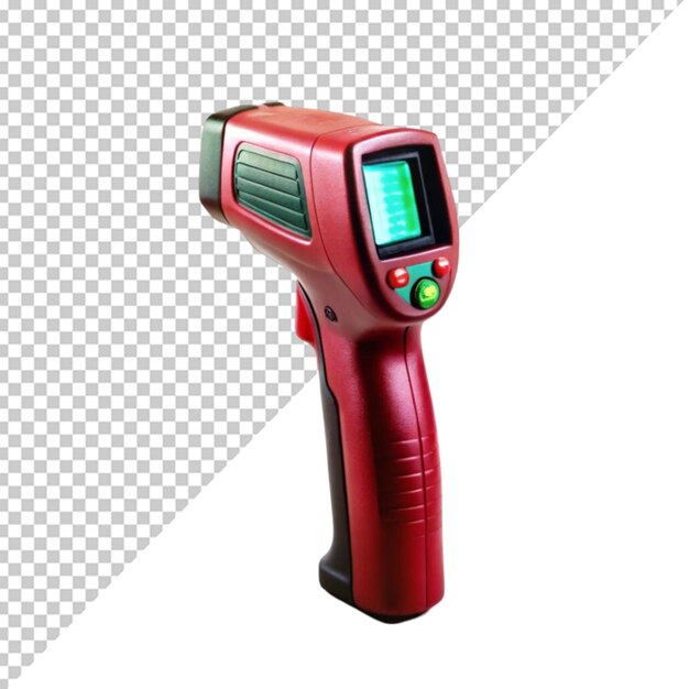 Infrarot-Laser-Thermometer auf durchsichtigem Hintergrund