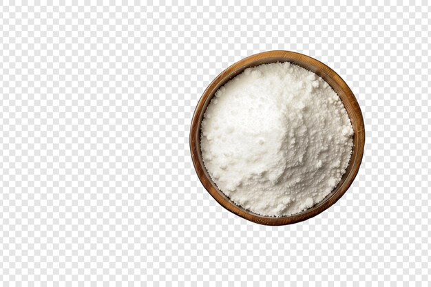 ingrediente blanco aislado sobre un fondo transparente