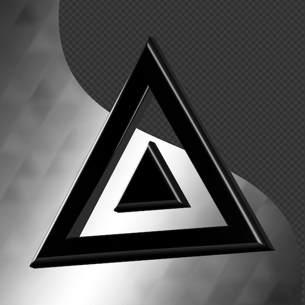 Ini adalah ikon abstrak 3D berdesain indah dengan tekstur metalik yang cantik