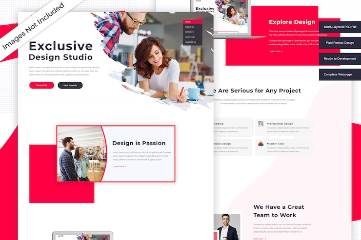 PSD iniciar modelo de site