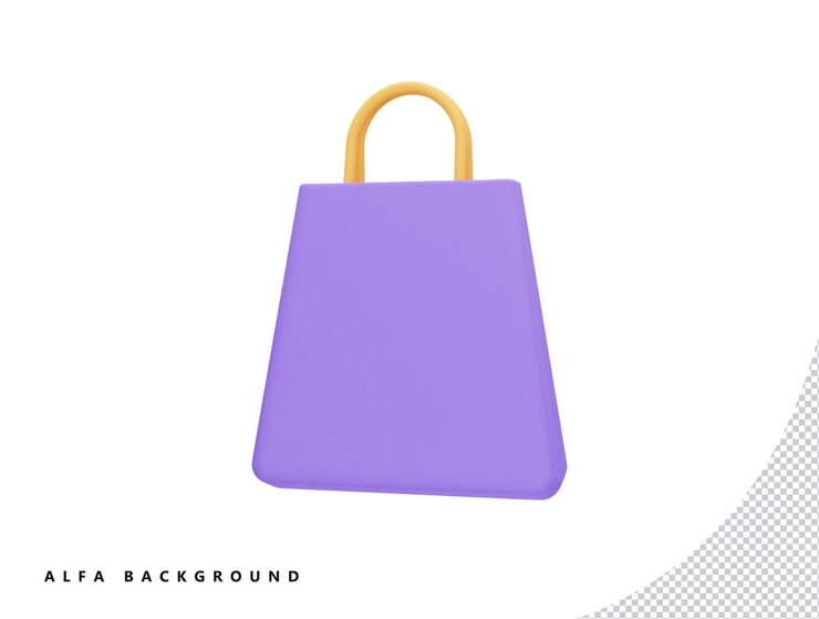 PSD inicio de compras con estilo minimalista de dibujos animados de icono de vector 3d