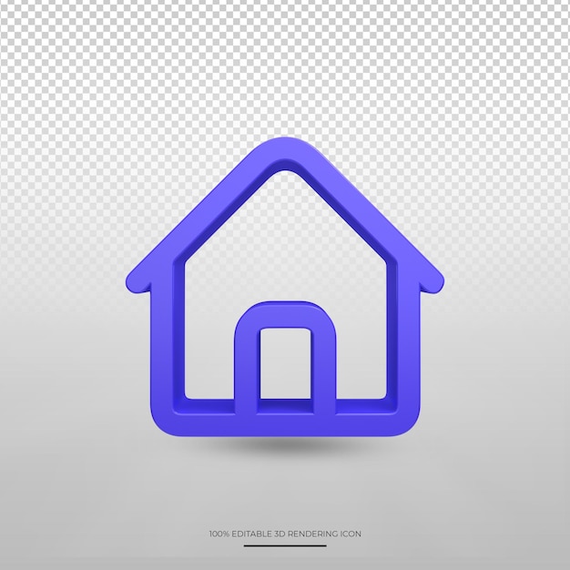 PSD inicio render 3d icono