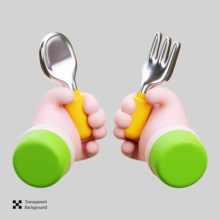 PSD inizia a mangiare icona 3d