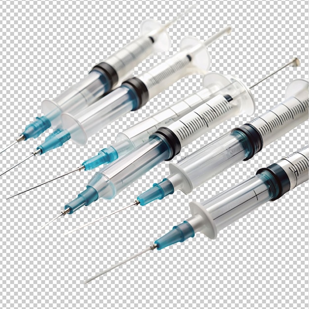 PSD injections sur fond transparent