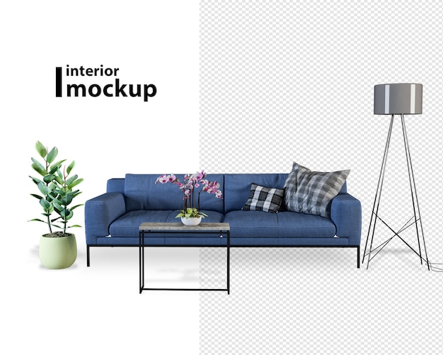 Innenmodell 3D-Rendering
