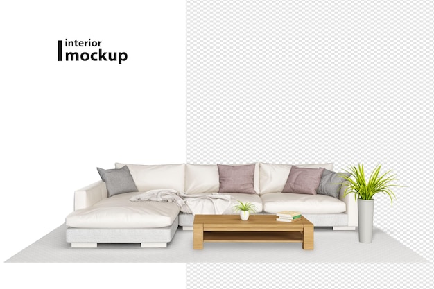 Innenmodell 3D-Rendering
