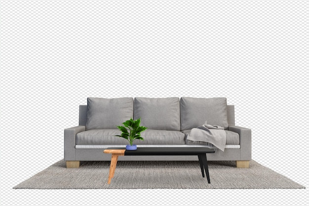 Innenmodell 3D-Rendering