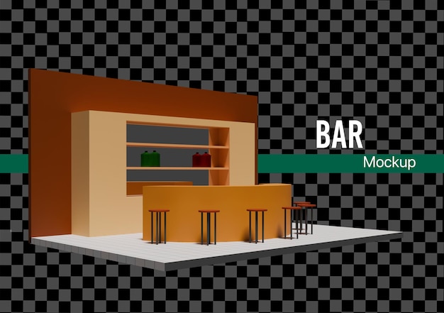 Innenraum der Bar