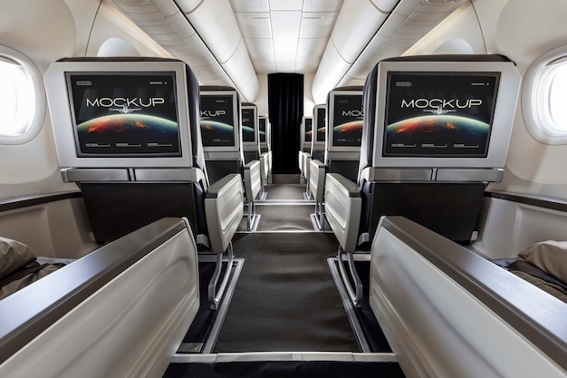 Innenraum der Luxusflugzeugkabine