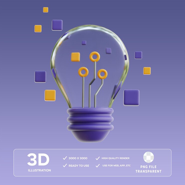 PSD las innovaciones de psd ilustración en 3d