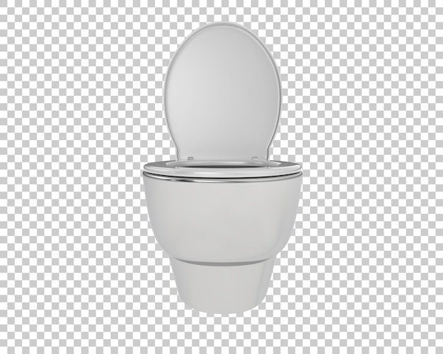 Inodoro aislado en un fondo transparente Ilustración de renderización 3D