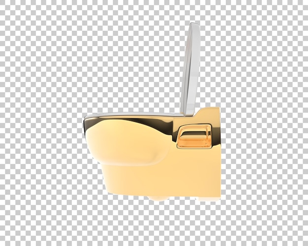 Inodoro aislado sobre fondo transparente ilustración de renderizado 3d