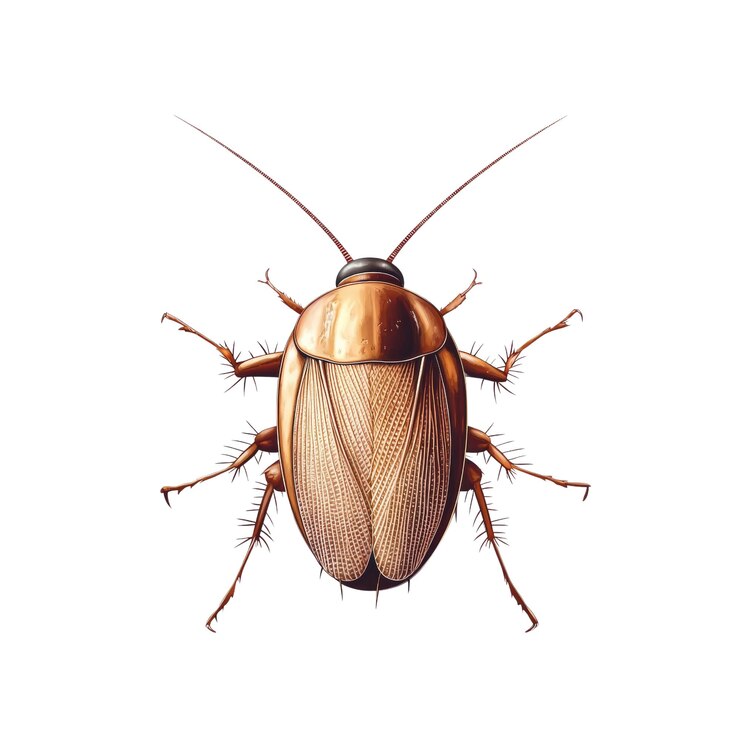 PSD el insecto cucaracha de primer plano