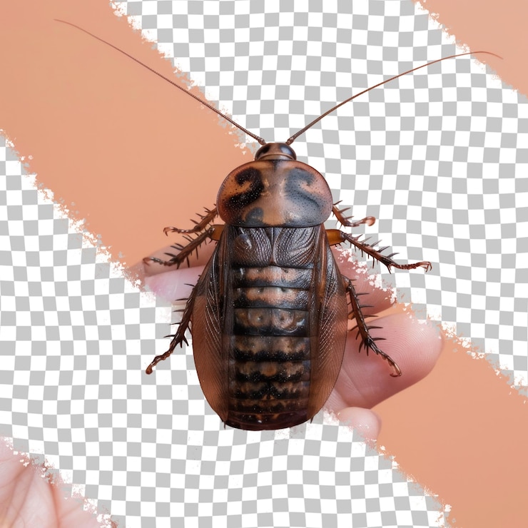 PSD un insecto con un cuerpo negro que tiene un cuerpo negro