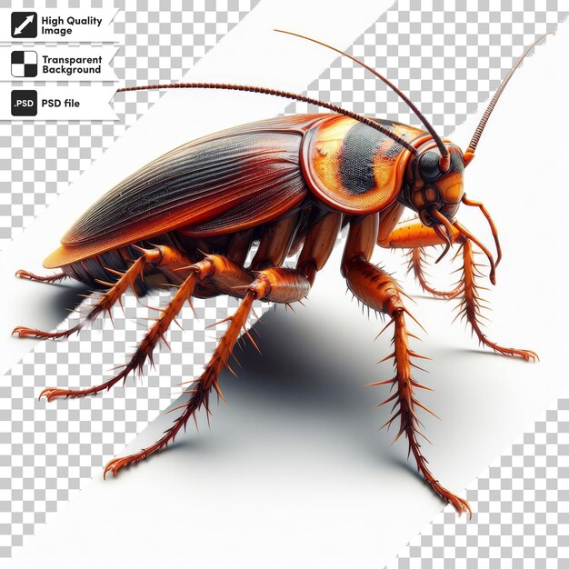 PSD un insecto con una imagen de un insecto en él