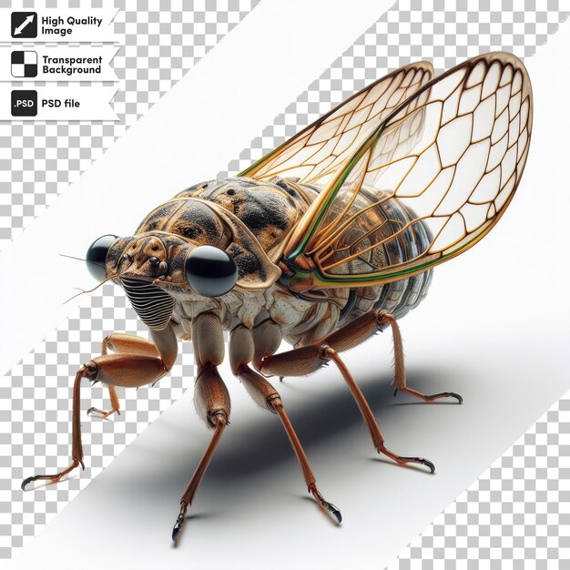 PSD un insecto con una imagen de una mosca en él