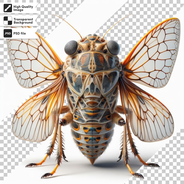 PSD un insecto que tiene una imagen de un insecto en él