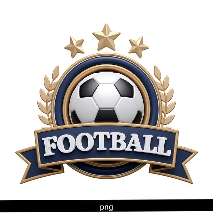 PSD insegna di calcio con stelle e corona di alloro