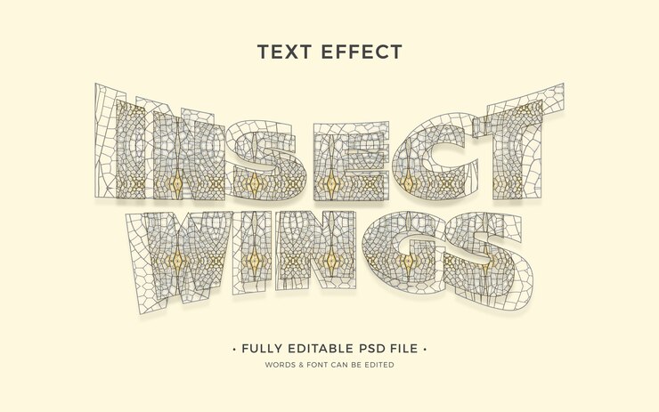 PSD insekten-text-effekt