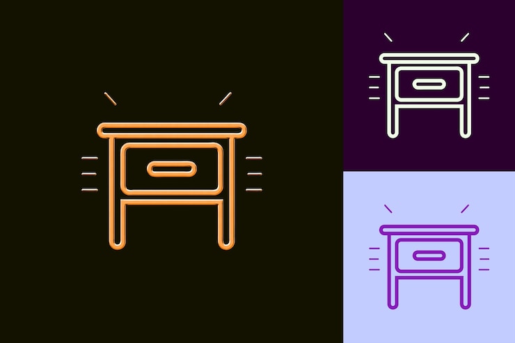 PSD insertar icono de tabla con un pequeño contorno cuadrado y unas pocas líneas diseños de icono minimalistas abstractos
