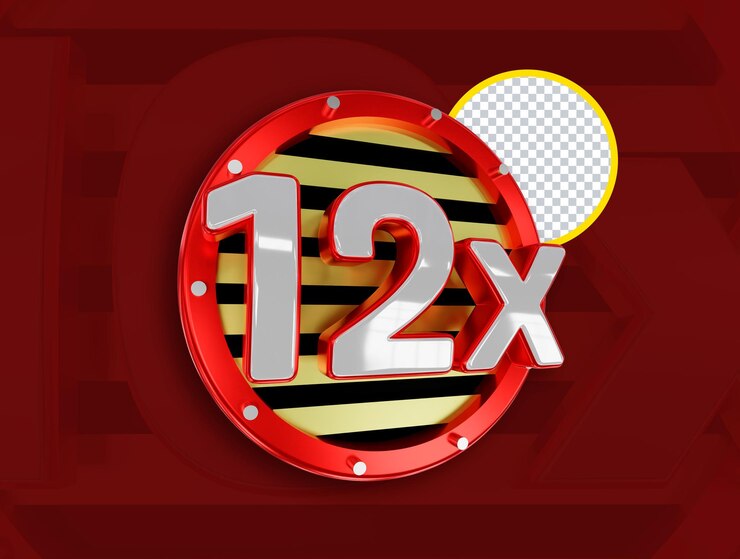 PSD insignia de 3d 12x