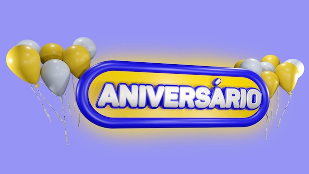 insignia 3d 'cumpleaños'