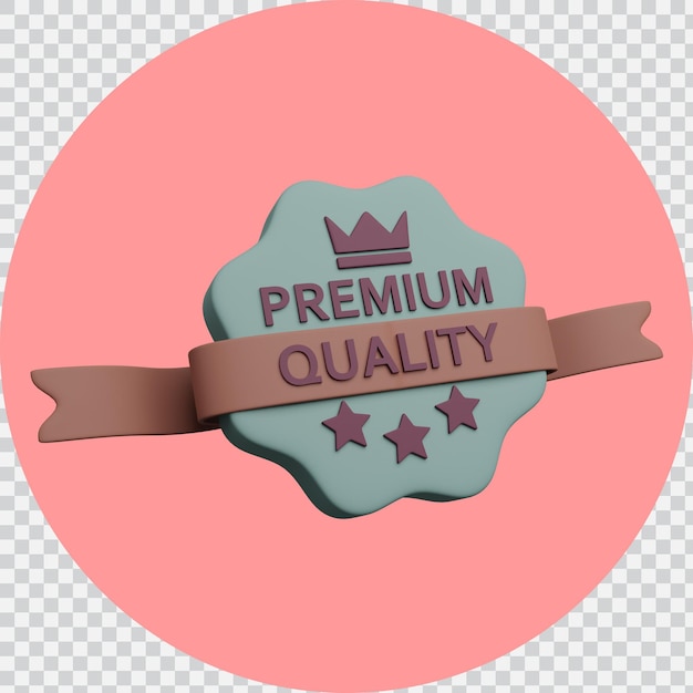 PSD la insignia 3d premium