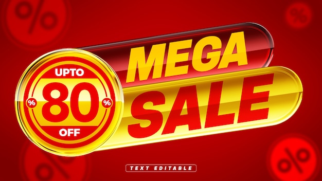 Insignia brillante 3D roja y amarilla con mega sale co 80% de descuento