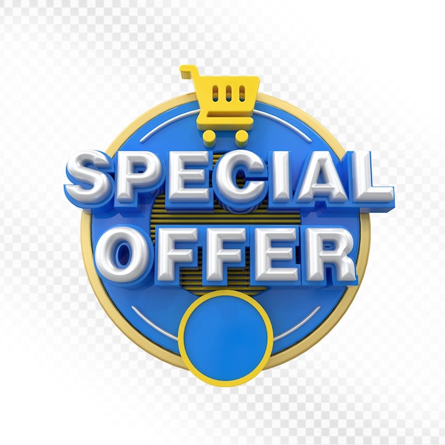 Insignia de Oferta Especial 3D