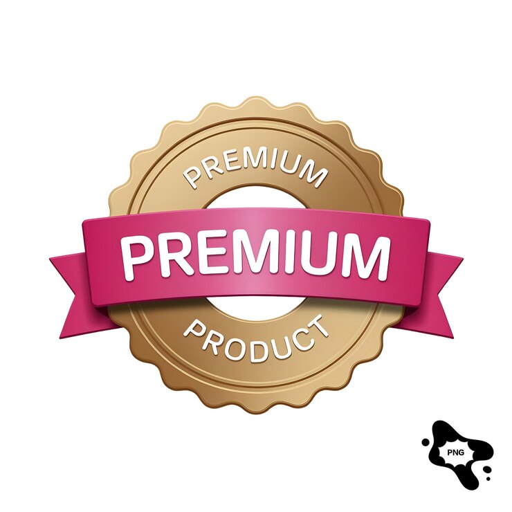 PSD insignia de produto premium