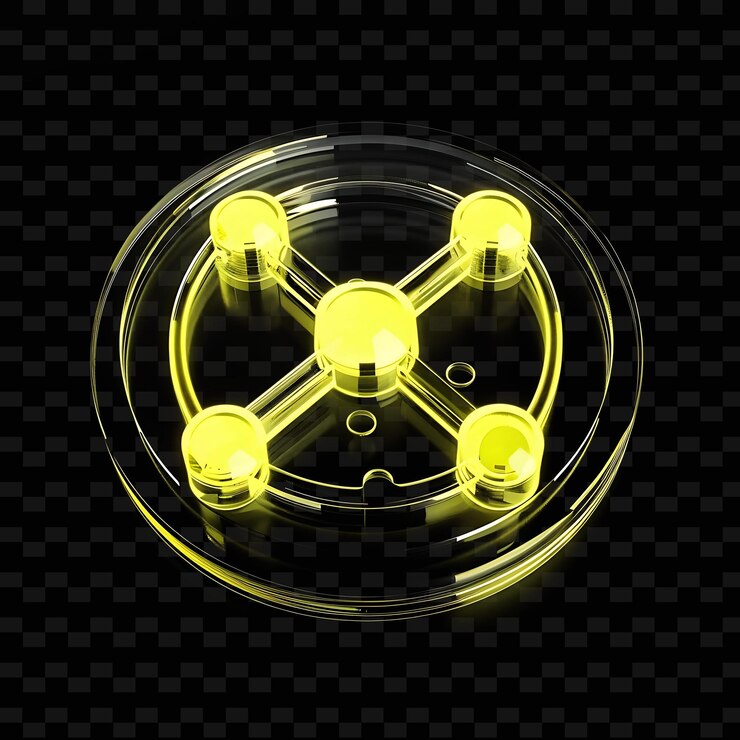 PSD insignia con un diseño simbólico hecho con acrílico glazado glowi png ropa de moda de neón única